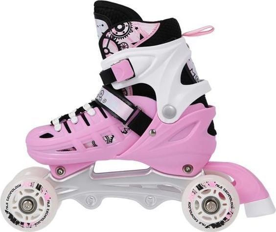 Nils Extreme NH10905 inliner med utskiftbar plate rosa str. 39-42