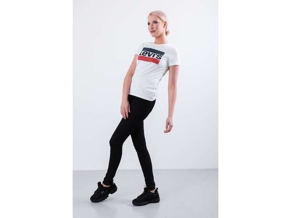 Levi`s THE PERFECT TEE 0297 sportswear logo hvit - XS - dame