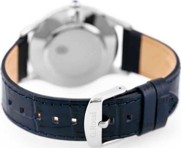 Gino Rossi klokke 10737A-6F1 (zg258e) blå/sølv universell
