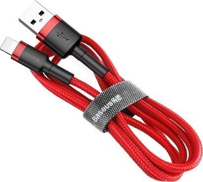 Baseus CALKLF-R09, 3 m, USB A, Lightning, Hanstik, Hanstik, Rød