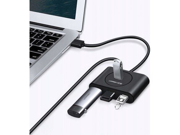 Ugreen 20290, USB 3.2 Gen 1 (3.1 Gen 1) Type-A, USB 3.2 Gen 1 (3.1 Gen 1) Type-A, 5000 Mbit/s, Sort, 1 kpl, 1 kpl