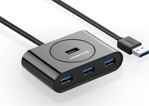 Ugreen 20290, USB 3.2 Gen 1 (3.1 Gen 1) Type-A, USB 3.2 Gen 1 (3.1 Gen 1) Type-A, 5000 Mbit/s, Sort, 1 kpl, 1 kpl
