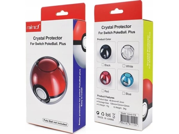 Mimd Case Clear Cover For Pokeball Nintendo Switch - Transparent