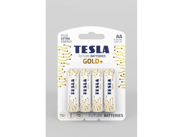 TESLA sølv alkaliske batterier AA (LR06), krymp, 10 stk