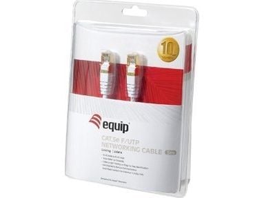 Equip Cat.5e F/UTP 10m, 10 m, Cat5e, F/UTP (FTP), RJ-45, RJ-45, Hvit