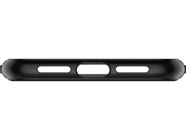 Spigen Rugged Armor, Suojus, Apple, iPhone 11, Musta