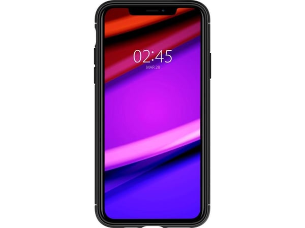 Spigen Rugged Armor, Suojus, Apple, iPhone 11, Musta