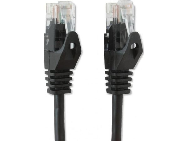 Techly ICOC CCA5U-005-BKT, 0,5 m, Cat5e, U/UTP (UTP), RJ-45, RJ-45, Sort