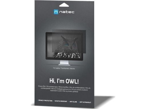NATEC Owl, 60,5 cm (23.8"), 16:9, Skjerm, Rammeløst skjermfilter, Privatliv