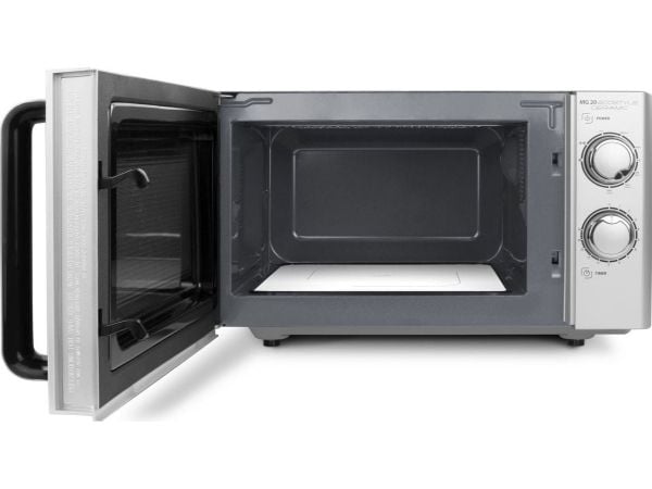 Caso MG 20, Benkeplate, Kombinasjon mikrobølge, 20 l, 700 W, Rotasjon, Sølv