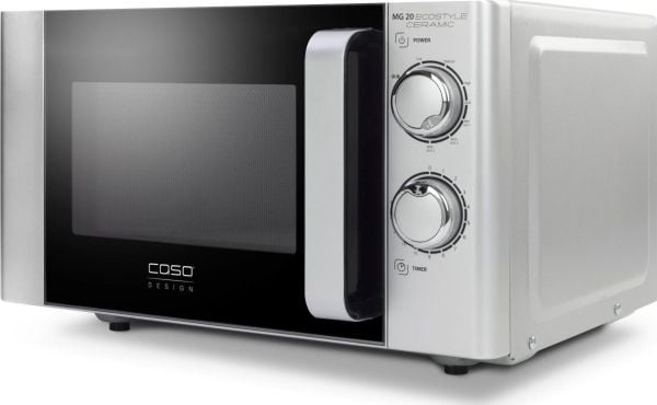 Caso MG 20, Benkeplate, Kombinasjon mikrobølge, 20 l, 700 W, Rotasjon, Sølv