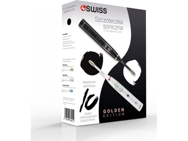 4Swiss Sensitive Care ST212 Golden Edition tannbørste hvit