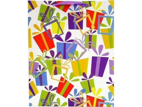 JU-PITER gavepose "prezenty" 1340A 31x42x12 cm p12 (pris per stk)