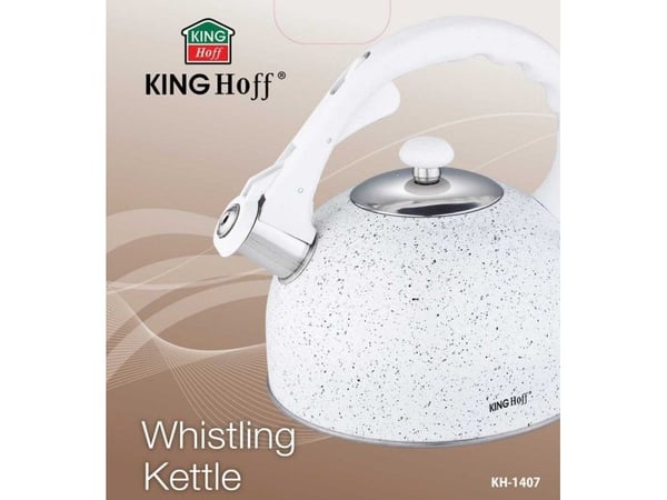 King Hoff vannkoker tradisjonell 2,6 l hvit marmor "Kinghoff"