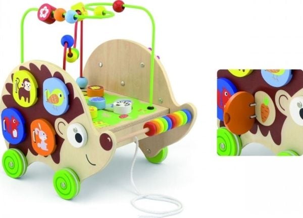 Viga Wooden Educational Hedgehog 4in1