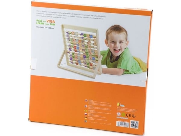 Viga Toys trä multiplikationstabell från Viga