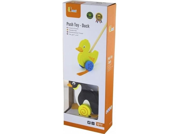 Viga Toys tre skyveleketøy - pingviner