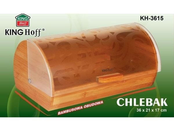 Brødboks KingHoff i bambus og akryl (KH-3615)