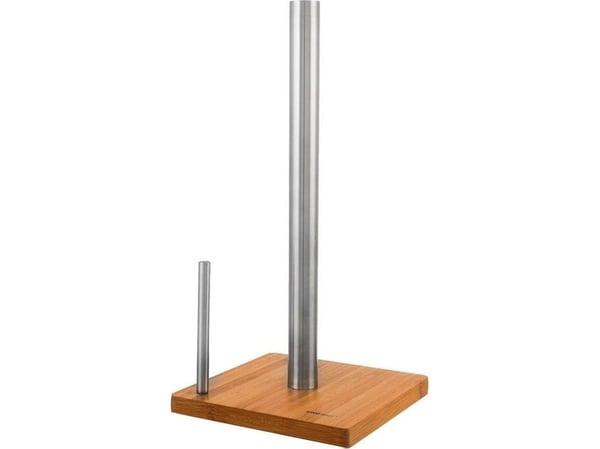 King Hoff hållare för hushållspapper, stål-bambu, kinghoff