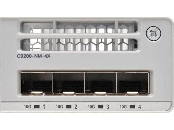 Cisco Catalyst 9200 Series Network Module - Utvidelsesmodul - 10 Gigabit SFP+ x 4 - for P/N: C9200-24PXG-10E, C9200-24T-10A, C9200-24T-10E, C9200-4...