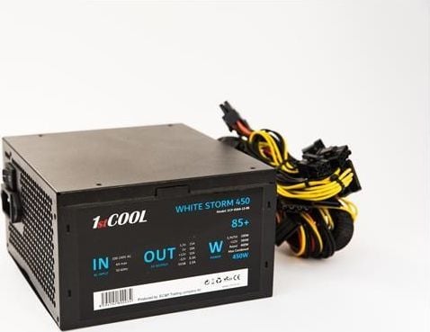 1stCOOL White Storm strømforsyning 450W (ECP-450A-12-85)