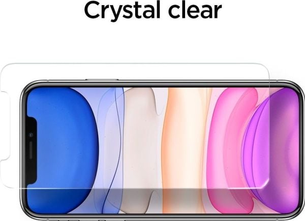 Spigen AGL00106, Apple, iPhone 11 iPhone XR, Svart, Gjennomsiktig, 1 stykker
