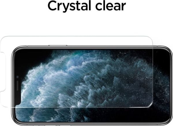 Spigen GLAS.tR AlignMaster - Skärmskydd för mobiltelefon - lämplig för fodral - glas (paket om 2) - för Apple iPhone 11, XR