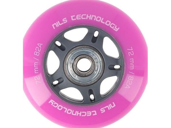 Nils Extreme PU 72x24 82A (4 stk.) + ABEC-7 (8 stk.) sett