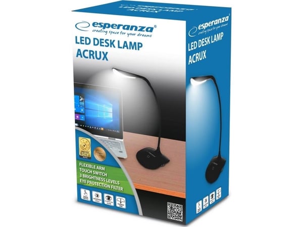 ESPERANZA ELD103K - 5901299942345 ESPERANZA ELD103K ACRUX - LED BORDELAMPE SVART
