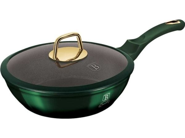 24 cm GRANITINĖ KEDA SU DANGIU BERLINGER HAUS METALLIC LINE EMERALD BH-6049