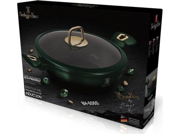 TITANINIS PUODAS BERLINGER HAUS 28cm BH-6060 EMERALD