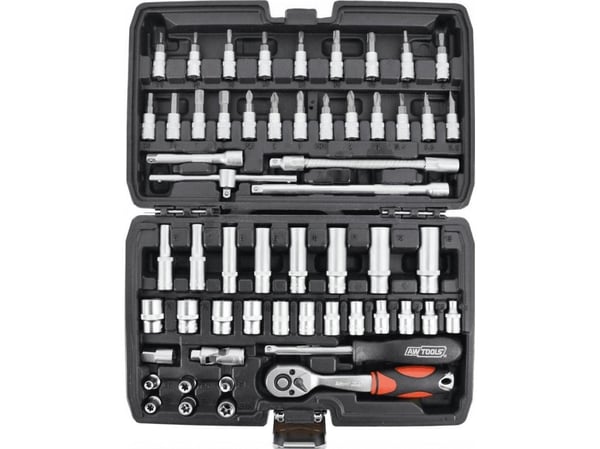AWTOOLS nøkkelsett 56 deler 1/4\"