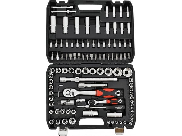 AWTOOLS nyckelsats 108 delar 1/2" / 1/4" BLACK LINE