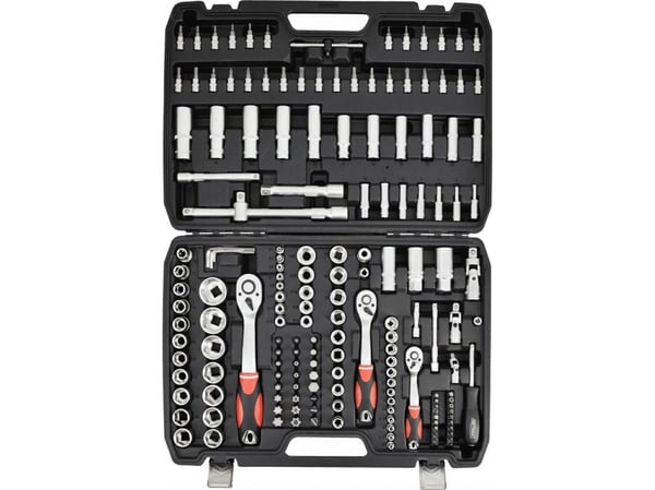 AWTOOLS pipesett 173 deler 1/2"/3/8"/1/4" BLACK LINE