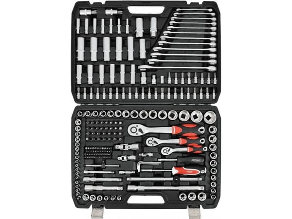 AW-Tools AWTOOLS veitsisarja 216kpl 1/2"/3/8"/1/4" musta linja