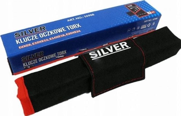 SILVER hylssats Torx 4 st