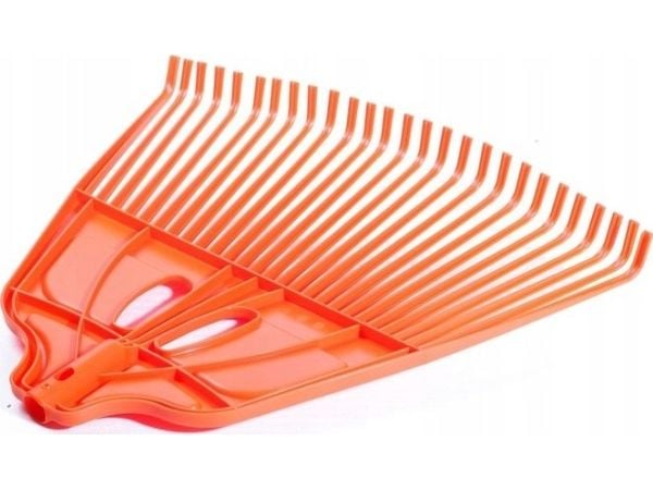 Rivegreb i plast RAMP for løv oransje ubehandlet XL