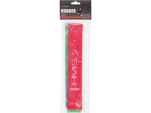 HMS Mini Band Set GU04 Slim 3-pk ulike motstandsnivåer flerfarget