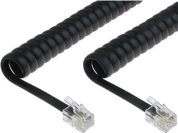 Lexi-NET tvinnet telenettkabel med 2xRJ10 4p4c, 4 m, svart