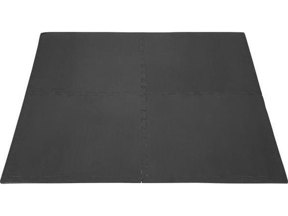 One Fitness beskyttelsesmatte MP10 122 cm x 122 cm x 1 cm svart