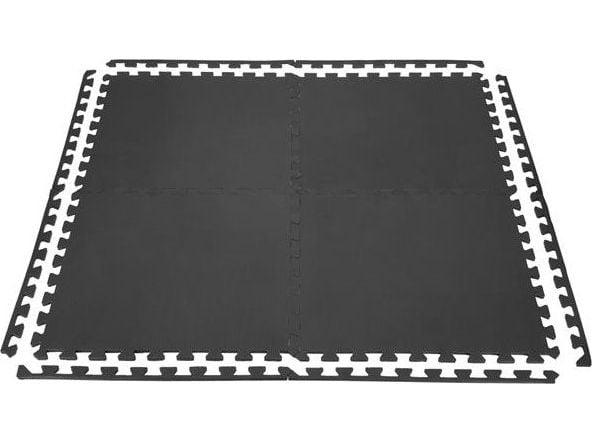 One Fitness beskyttelsesmatte MP10 122 cm x 122 cm x 1 cm svart