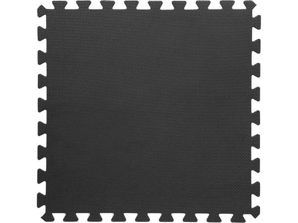 One Fitness beskyttelsesmatte MP10 122 cm x 122 cm x 1 cm svart