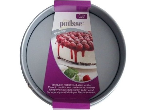 Patisse 22 cm kake-/terteform Sidabras Aukšciausias universal