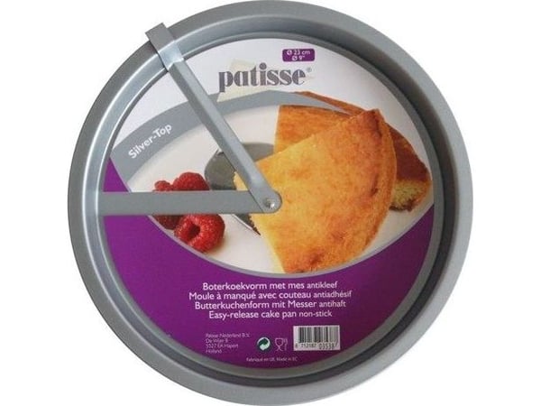 Patisse cake form för utskärning 23 cm silver top universell