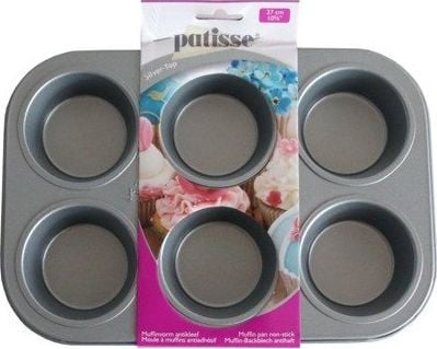 Patisse Muffinsform 6 stk 27 cm Sølv Universal topp