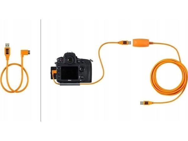 USB-kabel Tether Tools Pro USB 3.0 Micro-B (50 cm, orange)