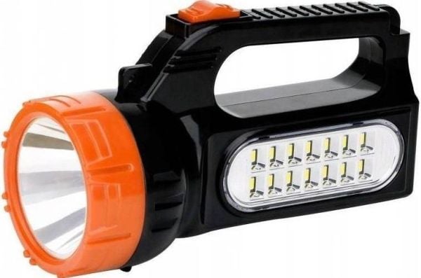 LIBOX LB0169 oppladbar lommelykt med solcelle (søkelykt)