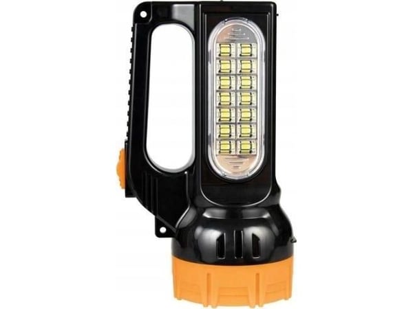 LIBOX LB0169 oppladbar lommelykt med solcelle (søkelykt)