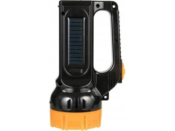 LIBOX LB0169 oppladbar lommelykt med solcelle (søkelykt)
