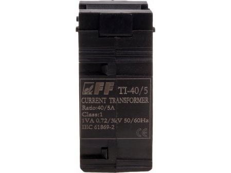 F&amp;F Virtamuuntaja TI-40/5 luokka 0,5 1VA 87,5x104 TI-40-5 TI-40-5